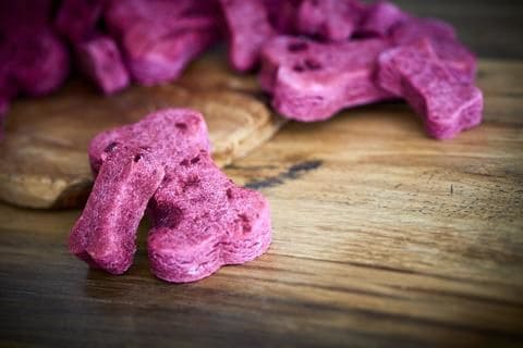 Beet-Infused Dog Biscuits