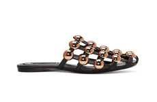 Luxurious Dome-Studded Sandals