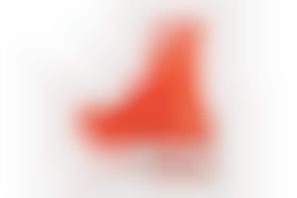 Highlighter Orange Sock-Like Sneakers