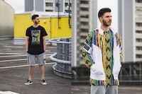 Colorful Knit-Accent Sneakers Image 6