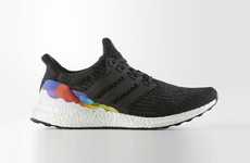 Celebratory Rainbow-Accented Sneakers