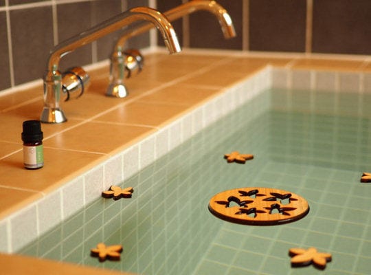 Wood-Scented Bath Accessories