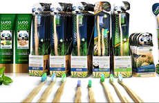 Laser-Etched Bamboo Toothbrushes