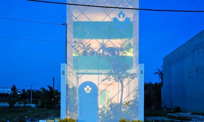 Glowing Transparent Greenhouses