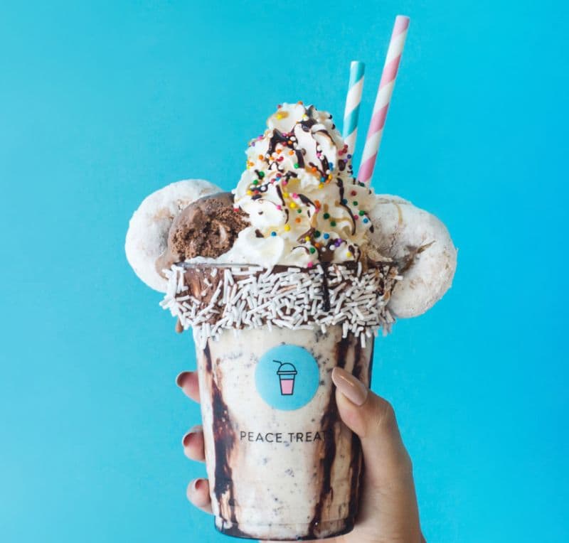 Donut-Topped Milkshakes