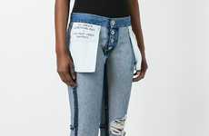 Inside-Out Denim Trousers