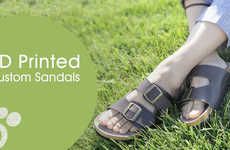 Custom-Fit Printed Sandals