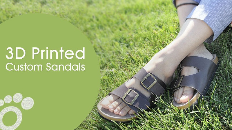Custom-Fit Printed Sandals