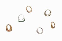 Luxury Burger-Shaped Rings Image 2