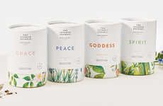 Elegant Cylindrical Tea Branding