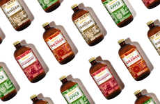 Geometric Cocktail Mixer Labeling