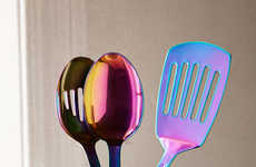 Iridescent Serving Utensils