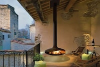 Sculptural Suspended Fireplaces Image 4