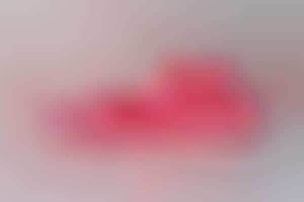 red nike slides with two straps