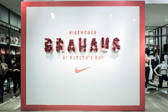 Experiential Sports Bra Pop-Ups