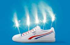 Patriotic Leather Basketball Shoes