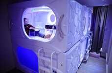 Space-Themed Sleeping Pods