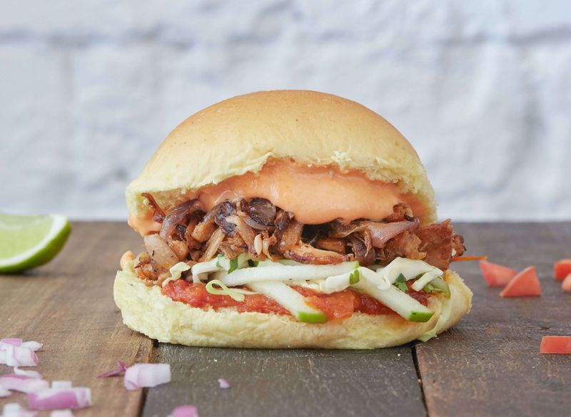 Plant-Based Pulled Pork Burgers