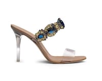 Songstress-Made Bejeweled Heels Image 3