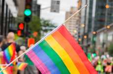 Half-Mast Pride Flags
