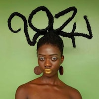 Elaborate Natural Hair Art Image 6
