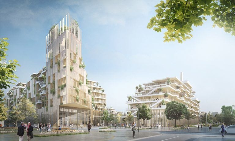 Wood-Made Office Campuses