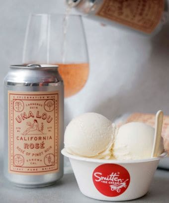 Rosé-Based Ice Cream Flavors