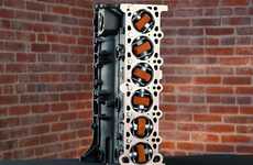 Engine Block Timepiece Cases