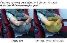 Stomach-Covering Travel Pillows