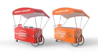 Vibrant Nostalgic Food Carts Image 3