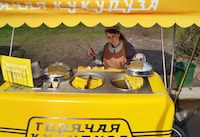 Vibrant Nostalgic Food Carts Image 4