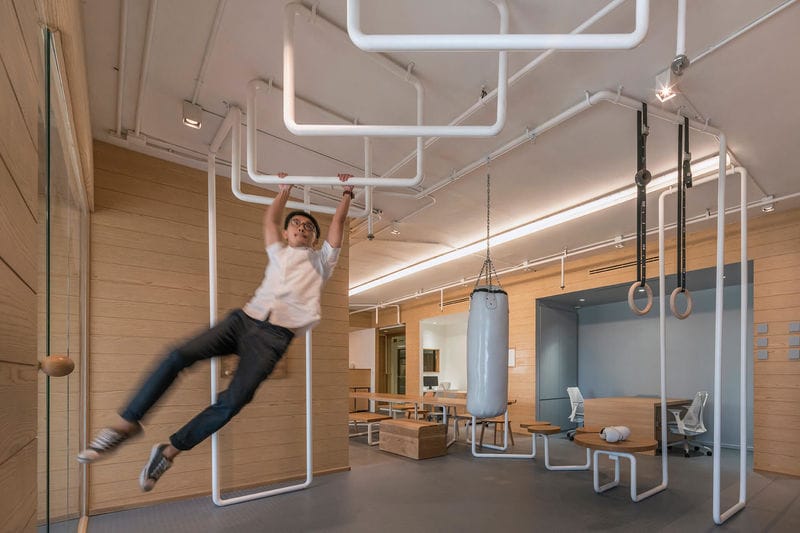 Fitness-Focused Workspaces