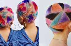 Rainbow Hair Carvings