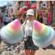 Oversized Rainbow Cotton Candy Image 5