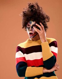 Face-Painted Couture Portraits Image 3