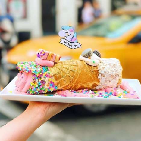 Unicorn-Inspired Cannoli Desserts
