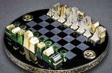 Opulent Sci-Fi Chess Sets
