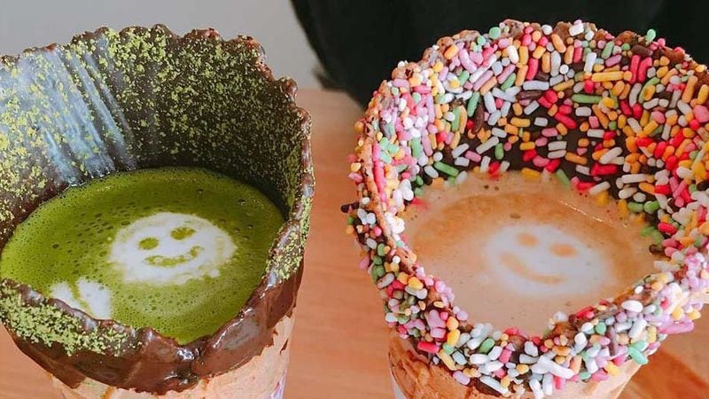 Coffee-Filled Dessert Cones