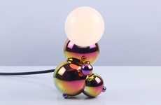Bubbly Brass Lamps