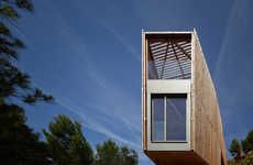 Timber-Slatted Summer Homes
