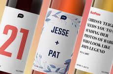Headline-Labeled Wine Bottles