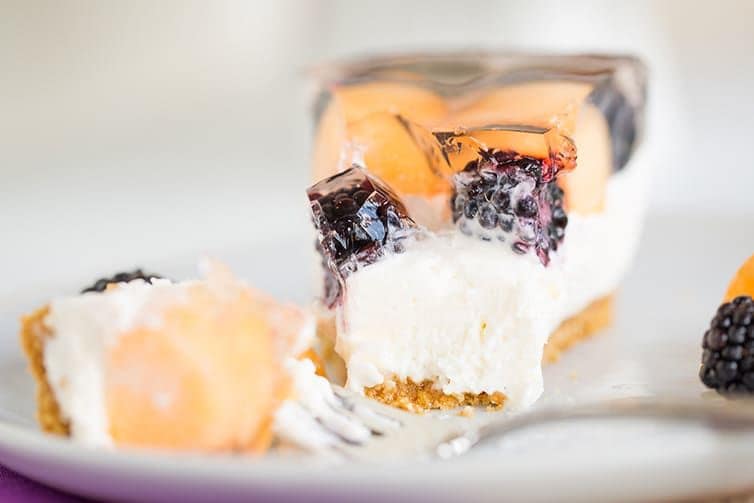 Gelatinous Rosé Cheesecakes