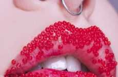 Caviar-Inspired Lip Looks