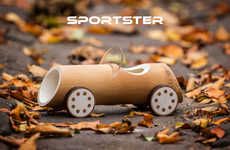 Bamboo Toy Cars
