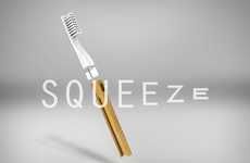 Toothpaste-Squeezing Toothbrushes