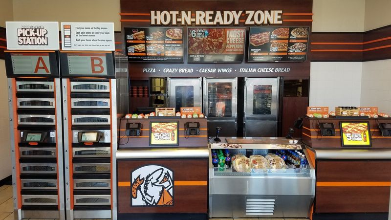 In-Store Pizza Pick-Up Stations