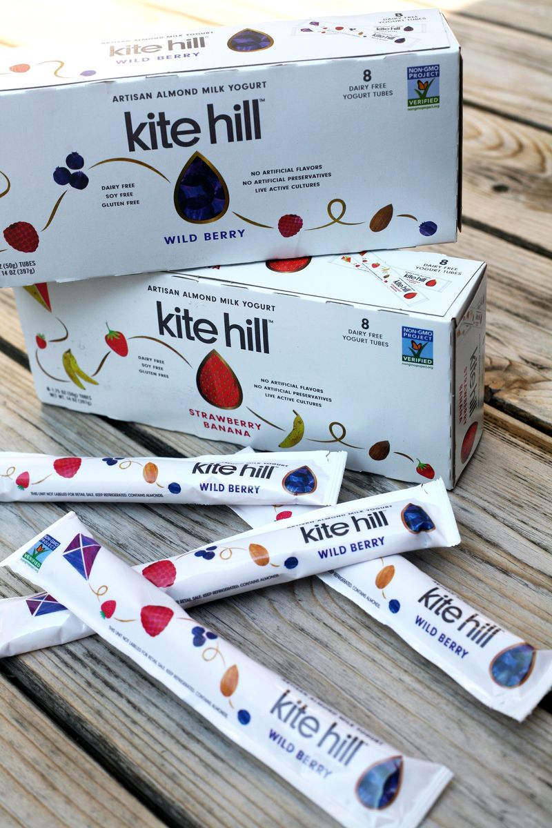 Almond-Based Yogurt Tubes