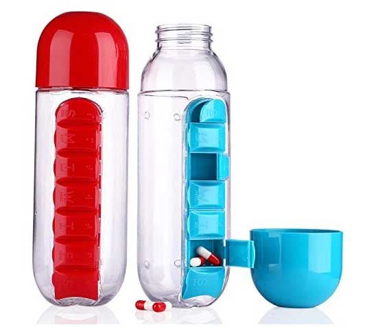 Pill-Holding Water Bottles