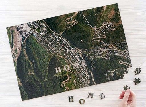 Personalized Satellite Image Puzzles