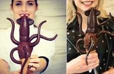 Chocolate-Dipped Squid Ice Creams